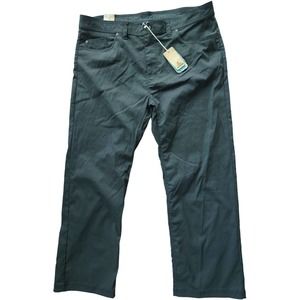 New prAna Men's Sz 40 x 32 Brion Slim Fit Pants Dark Gray Charcoal NWT